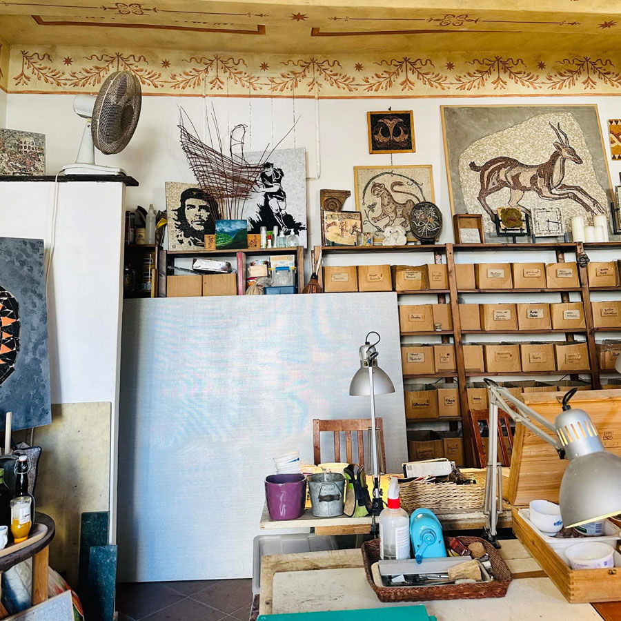 Mosaic-Making Workshop in Rome's Trastevere