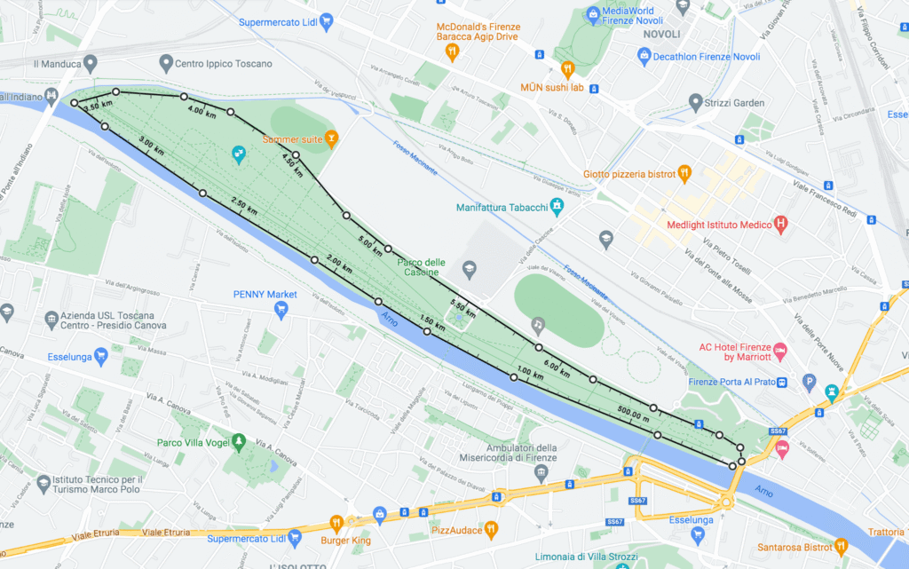 fitness in florence best running routes