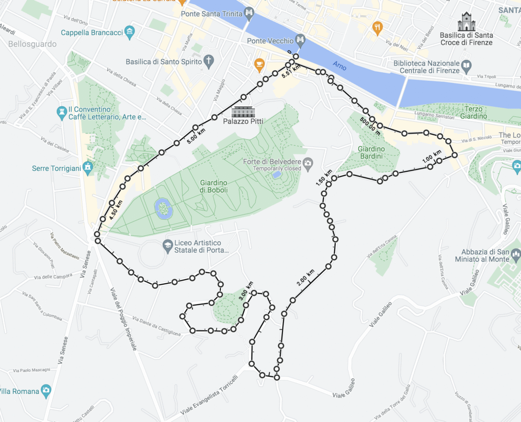 fitness in florence best running routes